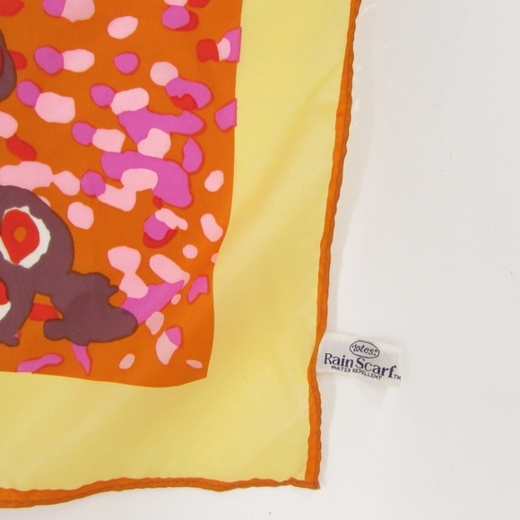 TOTES Floral Rain Scarf 27" x 27" - Picture 4 of 10